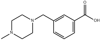 3-(4-甲基哌嗪-1-基甲基)苯甲酸 结构式