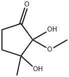 Cyclopentanone, 2,3-dihydroxy-2-methoxy-3-methyl- (9CI) 结构式