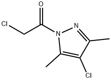 1H-Pyrazole, 4-chloro-1-(chloroacetyl)-3,5-dimethyl- (9CI) 结构式