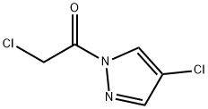 1H-Pyrazole,4-chloro-1-(chloroacetyl)- 结构式
