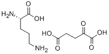L-鸟氨酸 alpha-酮戊二酸 (2:1) 结构式