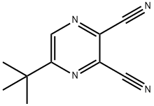 5-TERT-BUTYLPYRAZINE-2,3-DICARBONITRILE 结构式