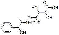 [R-(R*,S*)]-beta-hydroxy-alpha-methylphenethylammonium [R-(R*,R*)]-hydrogen tartrate 结构式