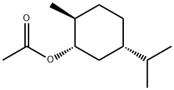 [1S-(1alpha,2beta,5alpha)]-5-(isopropyl)-2-methylcyclohexyl acetate 结构式