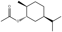 [1S-(1alpha,2beta,5beta)]-5-(isopropyl)-2-methylcyclohexyl acetate 结构式