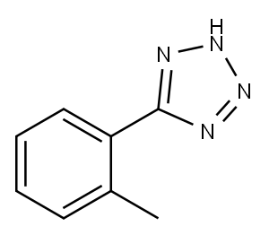 5-(2-甲基苯基)-1H-四唑 结构式