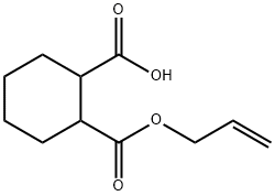 1,2-Cyclohexanedicarboxylic acid hydrogen 1-allyl ester 结构式