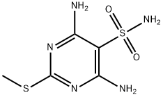 4,6-Diamino-2-methylthio-5-pyrimidinesulfonamide 结构式