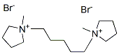 1,1'-(戊烷 -1,5-二基)二(1-甲基吡咯烷 -1-铵)溴化物 结构式