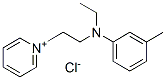 1-[2-[ethyl(3-methylphenyl)amino]ethyl]pyridinium chloride 结构式