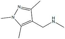 N-methyl(1,3,5-trimethyl-1H-pyrazol-4-yl)methanamine hydrochloride 结构式
