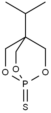 4-Isopropyl-2,6,7-trioxa-1-phosphabicyclo[2.2.2]octane-1-thione 结构式