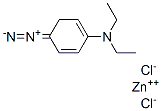 P-DIAZO-N,N-DIETHYLANILINE ZINC CHLORIDE 结构式