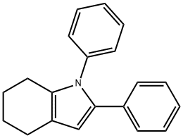 4,5,6,7-Tetrahydro-1,2-diphenyl-1H-indole 结构式