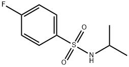 N-ISOPROPYL 4-FLUOROBENZENESULFONAMIDE 结构式