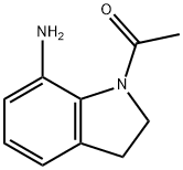 1-乙酰基-7-氨基-2,3-二氢-1H-吲哚 结构式