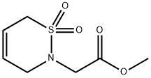 2H-1,2-THIAZINE-2-ACETIC ACID, 3,6-DIHYDRO-, METHYL ESTER, 1,1-DIOXIDE 结构式