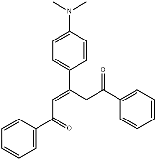 3-(4Dimethylamino-phenyl)-1,5-diphenylpent-2-en 结构式