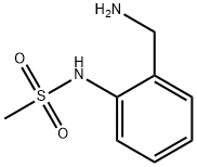 N-[2-(氨基甲基)苯基]甲磺酰胺 结构式