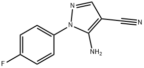 5-AMINO-4-CYANO-1-(4-FLUOROPHENYL)PYRAZOLE 结构式