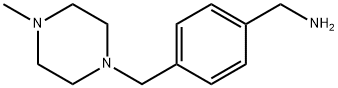 4-(4-甲基哌嗪-1-基)甲基苯基 甲胺 结构式
