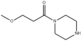 Piperazine, 1-(3-methoxy-1-oxopropyl)- (9CI) 结构式