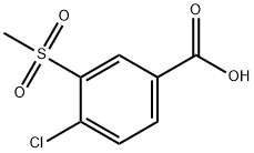 4-chloro-3-methylsulfonyl-benzoic acid 结构式