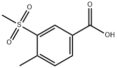 3-甲砜基-4-甲基苯甲酸 结构式