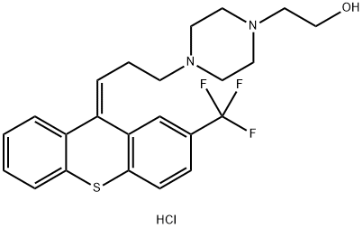 顺式-(Z)-氟哌噻吨二盐酸盐 结构式
