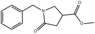 1-苄基-5-氧-3-吡咯烷羧酸甲酯 结构式