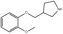 3-(2-Methoxy-phenoxymethyl)-pyrrolidine 结构式