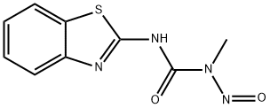 3-benzothiazol-2-yl-1-methyl-1-nitroso-urea 结构式