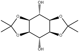 1,2:4,5-BIS-O-(1-METHYLETHYLIDENE)-MUCO-INOSITOL 结构式