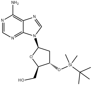 3'-O-(tert-butyldiMethylsilyl)-2'-deoxyadenosine 结构式