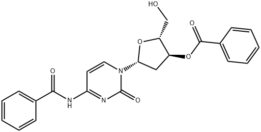 N4,3'-O-二苯甲酰基-2'-脱氧胞苷 结构式