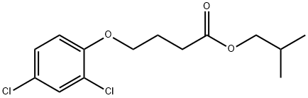 isobutyl 4-(2,4-dichlorophenoxy)butyrate 结构式