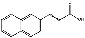 3-(2-萘基)丙烯酸 结构式