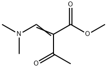 Butanoic acid, 2-[(diMethylaMino)Methylene]-3-oxo-, Methyl ester 结构式