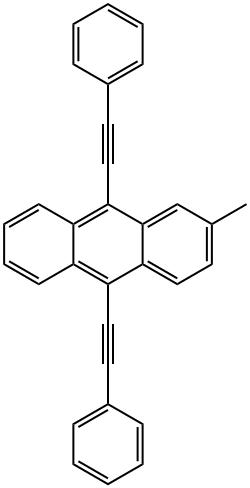2-甲基-9,10-二苯乙炔基蒽 结构式