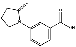 3-(2-氧代-吡咯烷-1-基)-苯甲酸 结构式