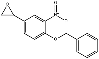 1-(4-苄氧基-3-硝基)苯基环氧乙烷 结构式