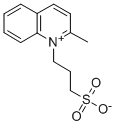 3-(2-甲基喹啉-1-基)丙烷-1-磺酸内盐 结构式