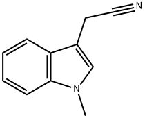 1-甲基吲哚-3-乙腈 结构式