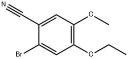 2-溴-4-乙氧基-5-甲氧基苯甲腈 结构式