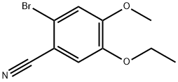 2-溴-5-乙氧基-4-甲氧基苯甲腈 结构式
