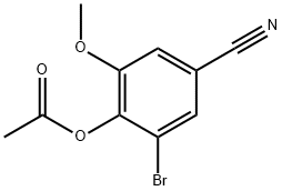 2-Bromo-4-cyano-6-methoxyphenylacetate