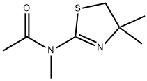 Acetamide,  N-(4,5-dihydro-4,4-dimethyl-2-thiazolyl)-N-methyl- 结构式
