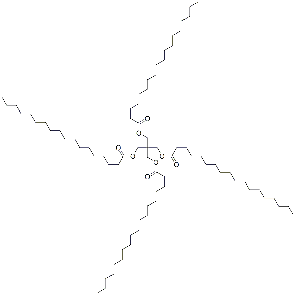 [3-octadecanoyloxy-2,2-bis(octadecanoyloxymethyl)propyl] octadecanoate 结构式