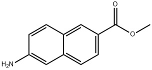 6-氨基-2-萘甲酸甲酯 结构式