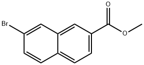 7-溴-2-萘甲酸甲酯 结构式